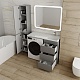 Style Line Тумба с раковиной под стиральную машину Даллас 110 R 3 ящика Люкс Plus серая – картинка-16